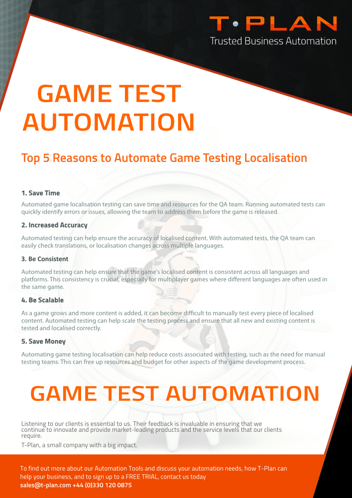 Top 5 Reasons to Automate Game Testing Localisation