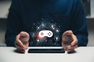 Gaming hand console with tech