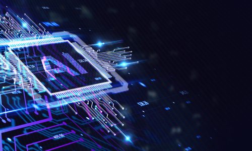 AI Learning and Artificial Intelligence Concept. Business, modern technology, internet and networking concept.